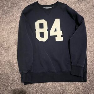 Navy Blue Crewneck John Galt sweatshirt oversized fit one size
